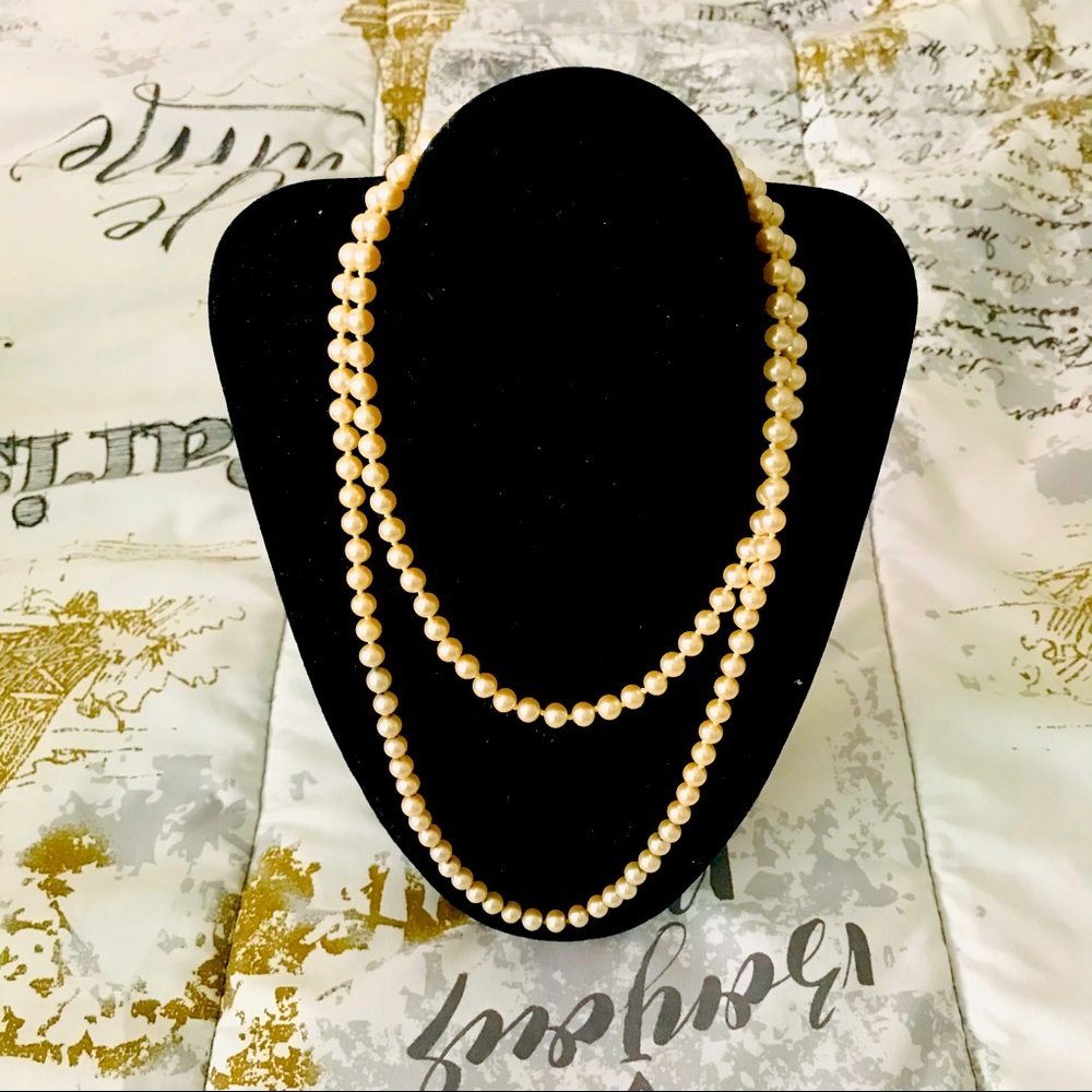 - G Silver pearl necklace . It’s Classic and always in style  🥰